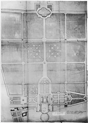 Plan der ersten Arbeiten in Versailles